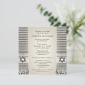 Gebedssjaal Tan Bar Mitzwa Kaart (Staand voorkant)