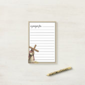Gebedssticky notitie voor Jezus die het Kruis draa Post-it® Notes (Op bureau)