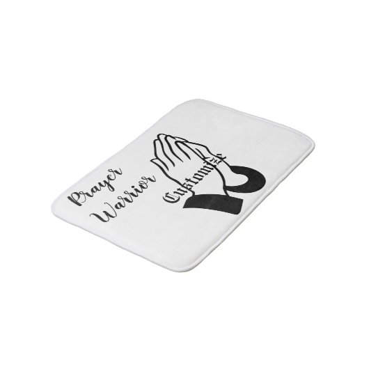 Gebedsstrijder biddende donder_baai badmat (Gekanteld)