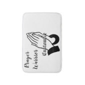 Gebedsstrijder biddende donder_baai badmat (Voorkant Verticaal)