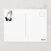 Gebedsstrijder biddende donder_baai briefkaart (Achterkant)