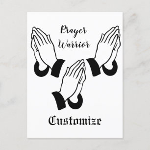 Gebedsstrijder biddende donder_baai briefkaart