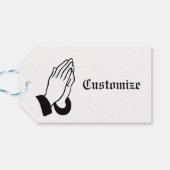 Gebedsstrijder biddende donder_baai cadeaulabel (Achterkant Horizontaal)