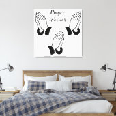 Gebedsstrijder biddende donder_baai canvas afdruk (Insitu (Slaapkamer))