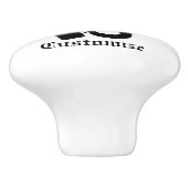 Gebedsstrijder biddende donder_baai keramische knop (Zijkant)