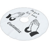 Gebedsstrijder biddende donder_baai kerstboom rok (Gekanteld)