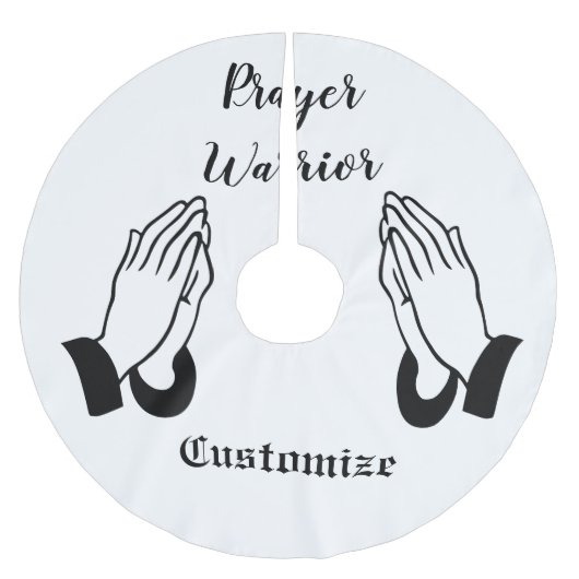 Gebedsstrijder biddende donder_baai kerstboom rok (Voorkant)