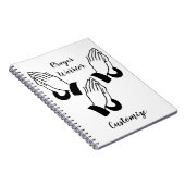 Gebedsstrijder biddende donder_baai notitieboek (Rechterzijde)