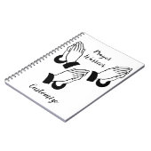 Gebedsstrijder biddende donder_baai notitieboek (Linkerzijde)