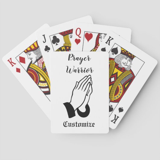 Gebedsstrijder biddende donder_baai pokerkaarten (Achterkant)