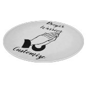 Gebedsstrijder biddende donder_baai snijplank (Hoek)