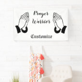 Gebedsstrijder biddende donder_baai spandoek (Insitu)