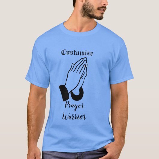 Gebedsstrijder biddende donder_baai t-shirt (Voorkant)