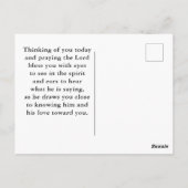 Gebedsstrijder biddende handen Bijbels Christelijk Briefkaart (Achterkant)