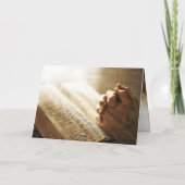 Gebedsstrijder biddende handen Bijbels Christelijk Kaart (Achterkant)