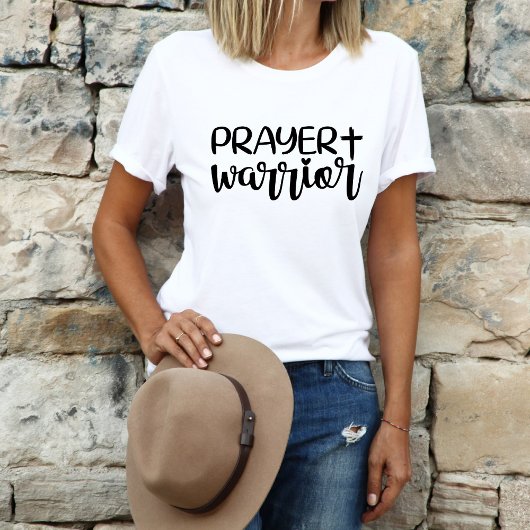 Gebedsstrijder Modern Christelijk Geloof T-shirt