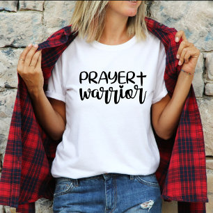 Gebedsstrijder Modern Christelijk Geloof T-shirt