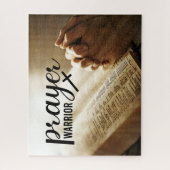 Gebedsstrijder Open Bijbels Christelijk Kruis Legpuzzel (Verticaal)