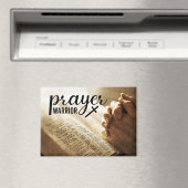 Gebedsstrijder Open Bijbels Christelijk Kruis Magneet (Insitu (Vaatwasser))