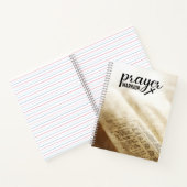 Gebedsstrijder Open Bijbels Christelijk Kruis Notitieboek (Binnen)