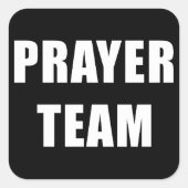 Gebedsteam - Christelijk Ministerie Faith Personee Vierkante Sticker (Voorkant)