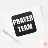 Gebedsteam - Christelijk Ministerie Faith Personee Vierkante Sticker (Envelop)
