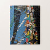 Gebedsvaan en chortens legpuzzel (Verticaal)