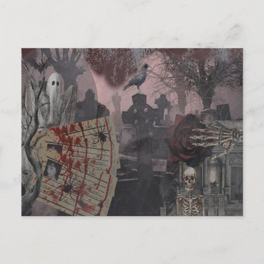 Gebeeldhouwd collage briefkaart (Voorkant)