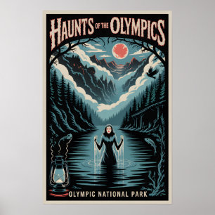 Gebeeldhouwd Olympic National Park Poster