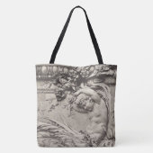 Gebeeldhouwde architectonische details tote bag (Achterkant)
