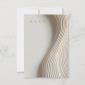 Gebeeldhouwde marmeren bruiloft maaltijd keuzes RS RSVP Kaartje (Voorkant)