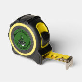 gebeiteld groen gazon schalen ontwerp, tape maatre rolmaat (Hoek)