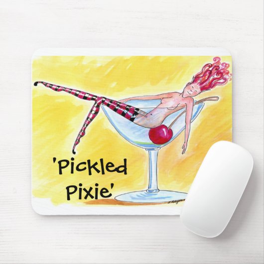 gebeitelde pit, gebeitelde pixie muismat (Met muis)