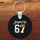 Gebeld door 67 Meme, Grappige Jongens Kerstmis Sleutelhanger (Voorkant)