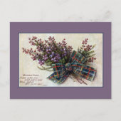 gebergte Heath Scottish clan ribbon, gedicht Briefkaart (Voorkant)