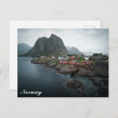 Gebergte in de Lofoten-eilanden Briefkaart (Voorkant / Achterkant)