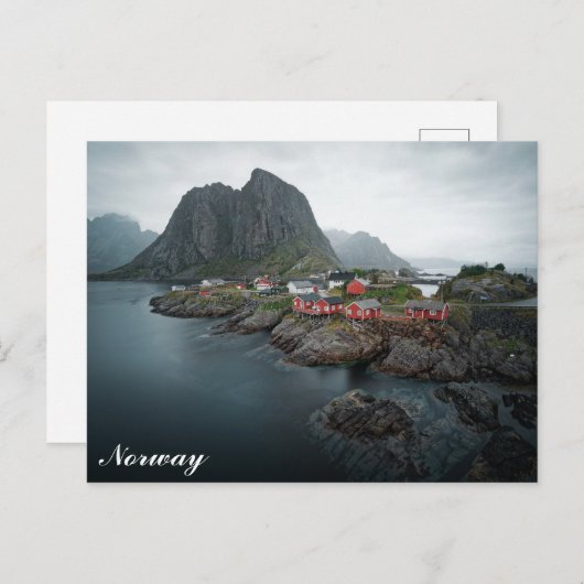 Gebergte in de Lofoten-eilanden Briefkaart (Voorkant / Achterkant)