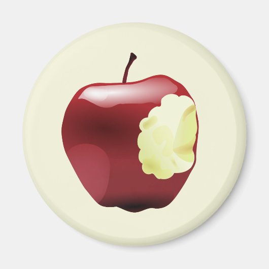 Gebeten appel magneet (Voorkant)