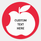 gebeten appel stickers (Voorkant)