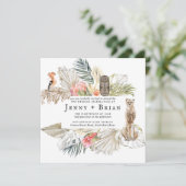 Gebetoverd Afrikaans Safari | Botanische bruiloft  (Staand voorkant)