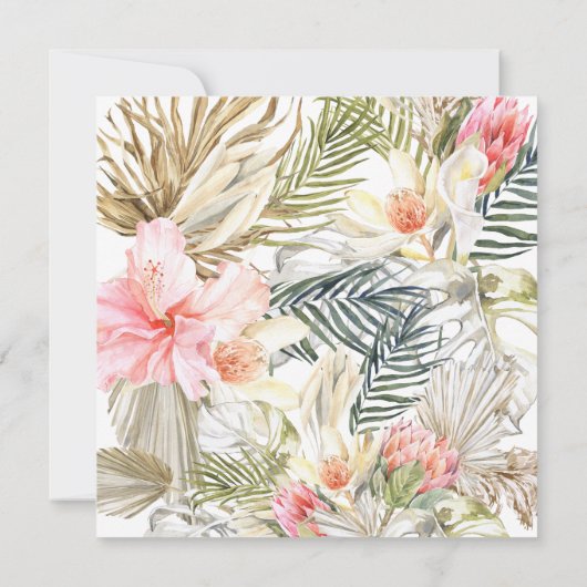 Gebetoverd Afrikaans Safari | Botanische bruiloft  (Achterkant)