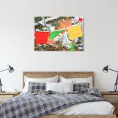 gebeukenvlaggen omwikkeld canvas (Insitu (Slaapkamer))