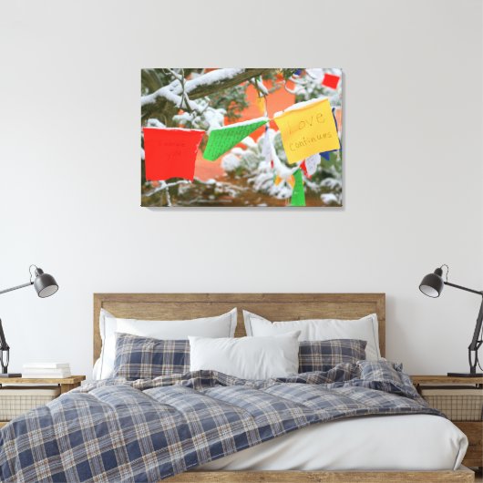 gebeukenvlaggen omwikkeld canvas (Insitu (Slaapkamer))
