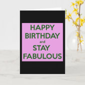 GEBEUREN OP DE TWEEDE DAG/STAY FABULOUS-LAVE U ZOA KAART (Gele Bloem)