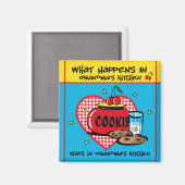 Gebeurt in oma's keuken magneet (Voorkant / Achterkant)