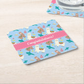 gebeurtenis Alpaca/Llama Kartonnen Onderzetters (Schuin)