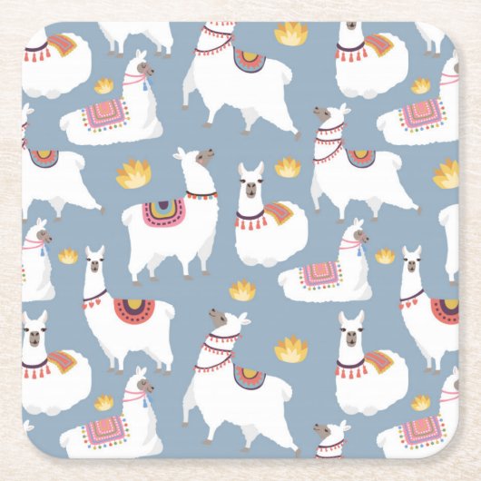 Gebeurtenis Alpaca/Llama Kartonnen Onderzetters (Voorkant)