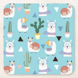 Gebeurtenis Alpaca/Llama Kartonnen Onderzetters