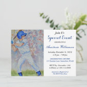 GEBEURTENIS BASEBALL ARTITY INVITE KAART (Staand voorkant)