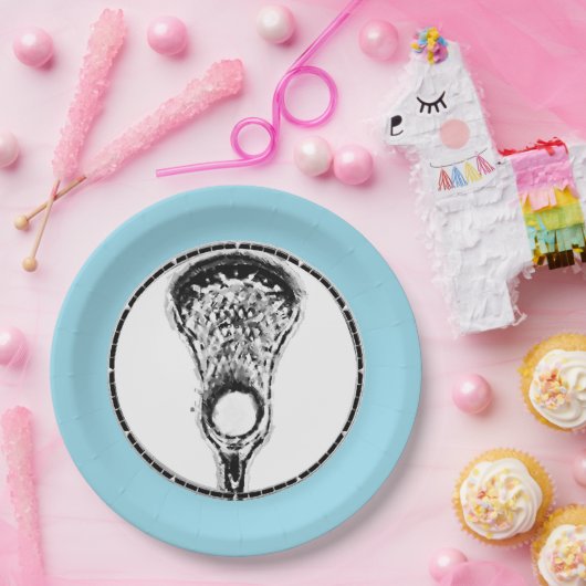 Gebeurtenis bij Lacrosse Party Papieren Bordje (Feest)